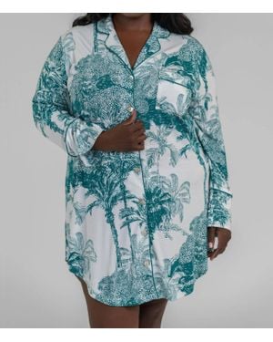 Kilo Brava Bamboo Modal Sleep Shirt - Blue