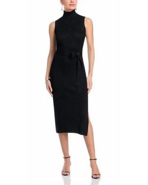PAIGE Rib Zoelle Dress - Black