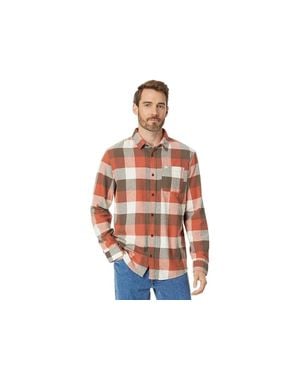 Quiksilver Motherfly Shirt Flannel Long Sleeve Button-Up Gbo53 - Blue