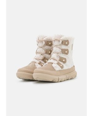 Sorel Explorer Ii Joan Faux Fur Cozy Ankle Boots Rhs2720 - Natural