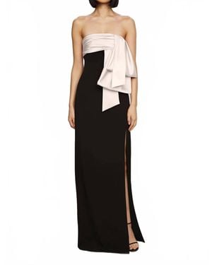 AMUR Melodie Bow Gown - Black