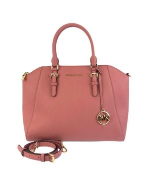 Michael Kors Siara Leather 2Way Bag - Red