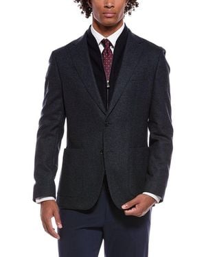 BOSS Hutson Wool-Blend Blazer - Blue