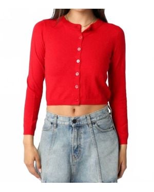 Olivaceous Rhodes Knit Cardigan - Red