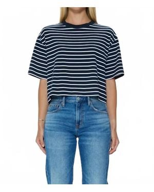 Pistola Mae Cropped Tee - Blue