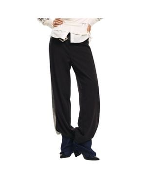 Desigual Polyester Pants - Black