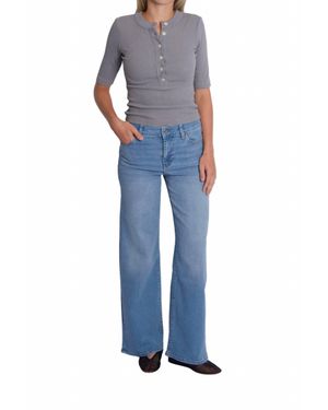 FRAME Le Slim Palazzo Pants - Blue