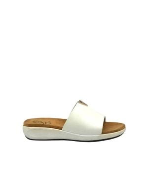 Exe' Low Wedge Mule - Metallic