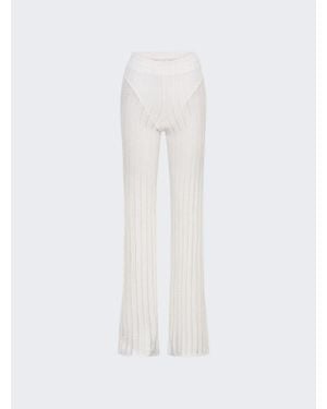 Dion Lee Snakeskin Pants - White