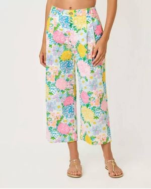 Lilly Pulitzer Mandalay Wide Leg Crop Pant - Blue