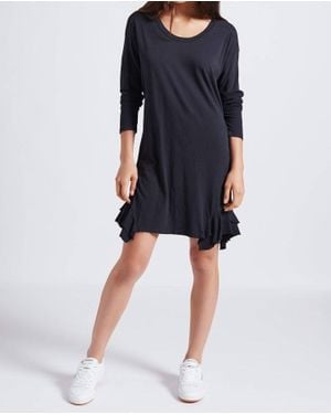 Current/Elliott Tier Long Sleeve Dress - Blue