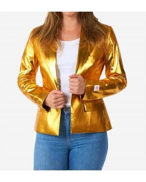 Opposuits Metallic Crop Jacket - Yellow