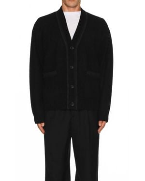 Rag & Bone Clarkson Suede Cardigan - Black