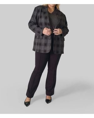 Capsule 121 Buffalo Plaid Long Sleeve Jacket - Black