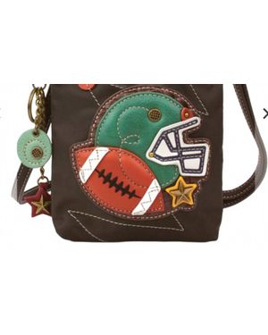 Chala Football Cellphone Crossbody Handbag - Green