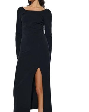 Nation Ltd Alma Column Long Sleeve Dress - Black