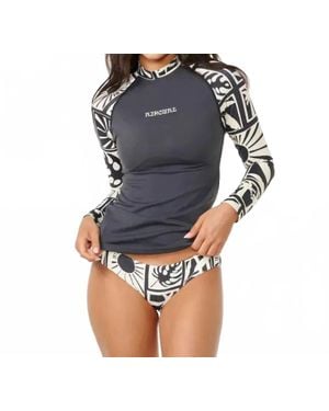 Rip Curl Santorini Sun Long-Sleeve Upf Rashguard - Black