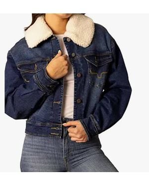 Kimes Ranch Leela Denim Sherpa Jacket - Blue
