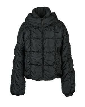 DIESEL Polyester Embossed Down Jacket - Black