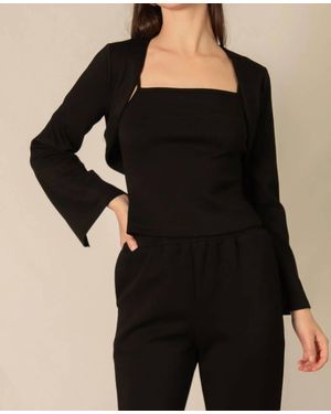 P.Cill Bolero Cardigan - Black