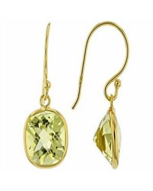 Jewelit Lemon Quartz Earrings - Yellow
