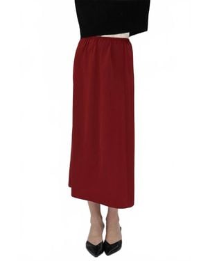 Another Love Liya Satin Skirt - Red