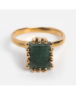 Merewif Raw Emerald Ring - Metallic