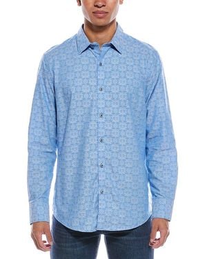 Robert Graham Stellman Woven Shirt - Blue