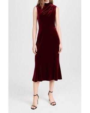 Shoshanna Audrey Midi Dress - Red