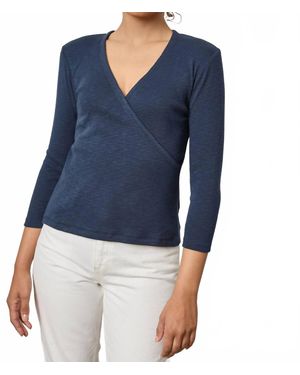Lilla P Surplice Sweater - Blue