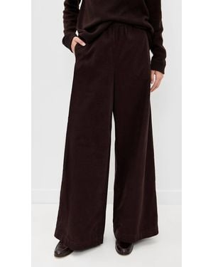 ATM Corduroy Wide Leg Pull On Pant - Black