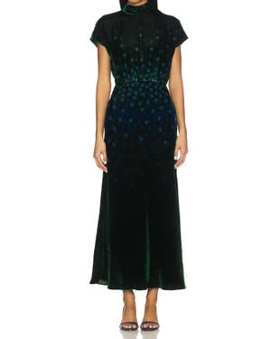 Saloni Fabienne B Midi Dress - Black