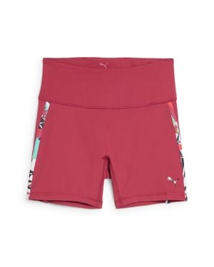 PUMA Tropical Graphic 5" Short Tights - Red