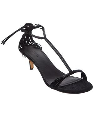 Isabel Marant Aatos Suede Sandal - Black