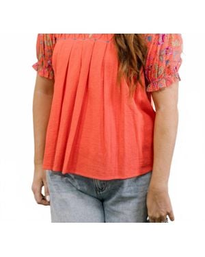 Layerz Clothing Brooke Top - Red