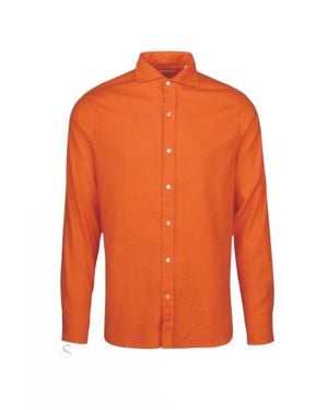 Swims Santorini Linen Sport Shirt - Orange