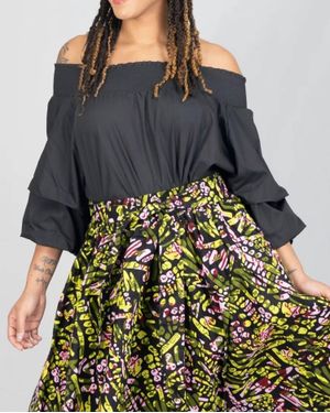 Kara Chic Off-Shoulder Top - Gray