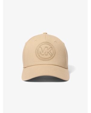 Michael Kors Logo Charm Cotton Baseball Hat - Natural