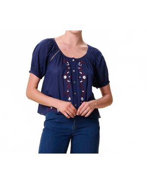 Cleobella Adeline Blouse - Blue