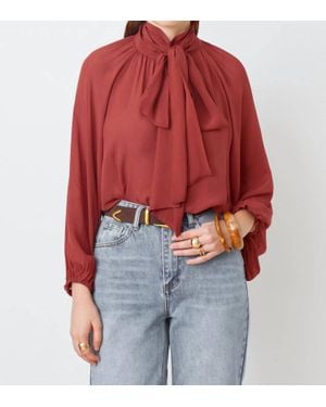 Suncoo Lincoln Muslin Blouse - Red