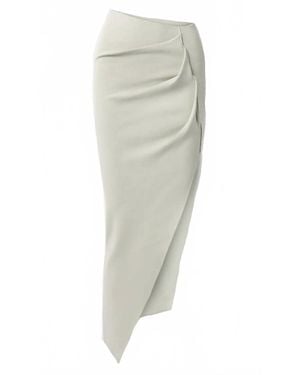 Rick Owens Dust Rent Skirt - White