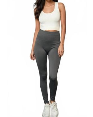 Blu Pepper Soft Fleece Leggings - Black