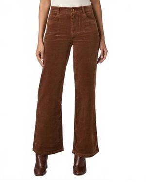 PAIGE Anessa Wide Leg Pant - Brown