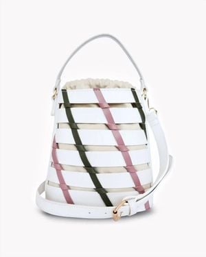 MERSI Kara Bucket Crossbody Bag - White
