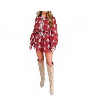 Endless Blu. Floral Embroidered Romper