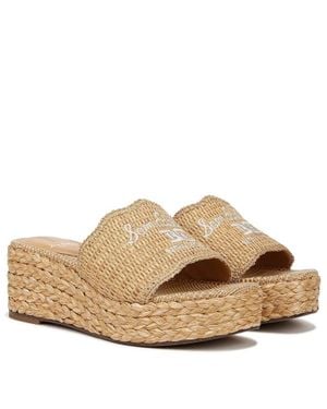 Sam Edelman Camila J0291M1250 Sandal Wedge Heel Slip-On Htat1014 - Brown