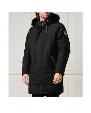 Moose Knuckles Oakbank Fur Trim Jacket - Black