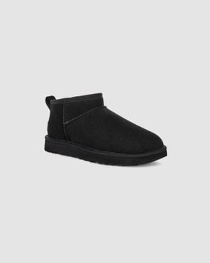 UGG Classic Ultra Mini 1116109-Blk 8 Suede Sheepskin Boots Khd2428 - Black