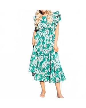 Grace + Emma Beatrice Midi Dress - Green