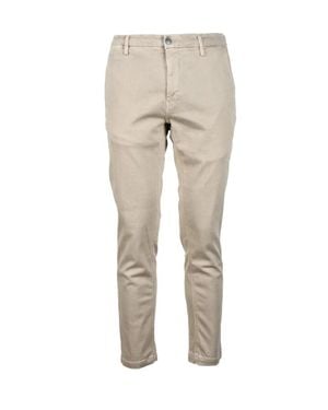 Replay Cargo Pants With Functional Pockets And Stretch Fabric - Natural